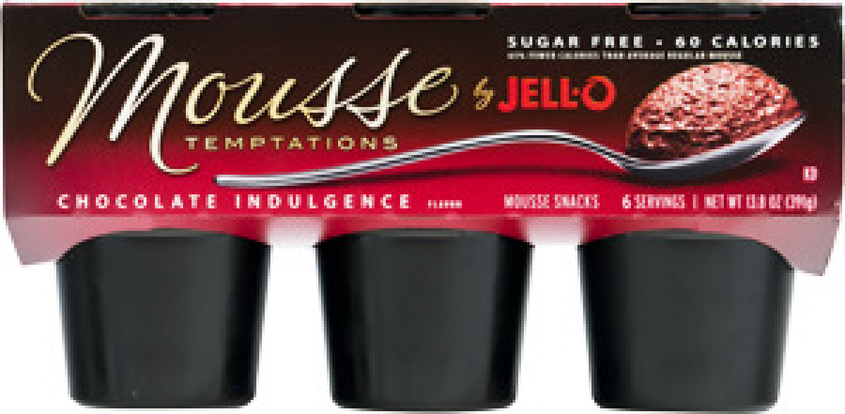 Mousse Temptations by JELLO Chocolate Indulgence 6 CT JELLO