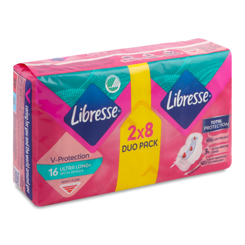 Прокладки Ультра тонкі лонг 2*8шт Лібрес