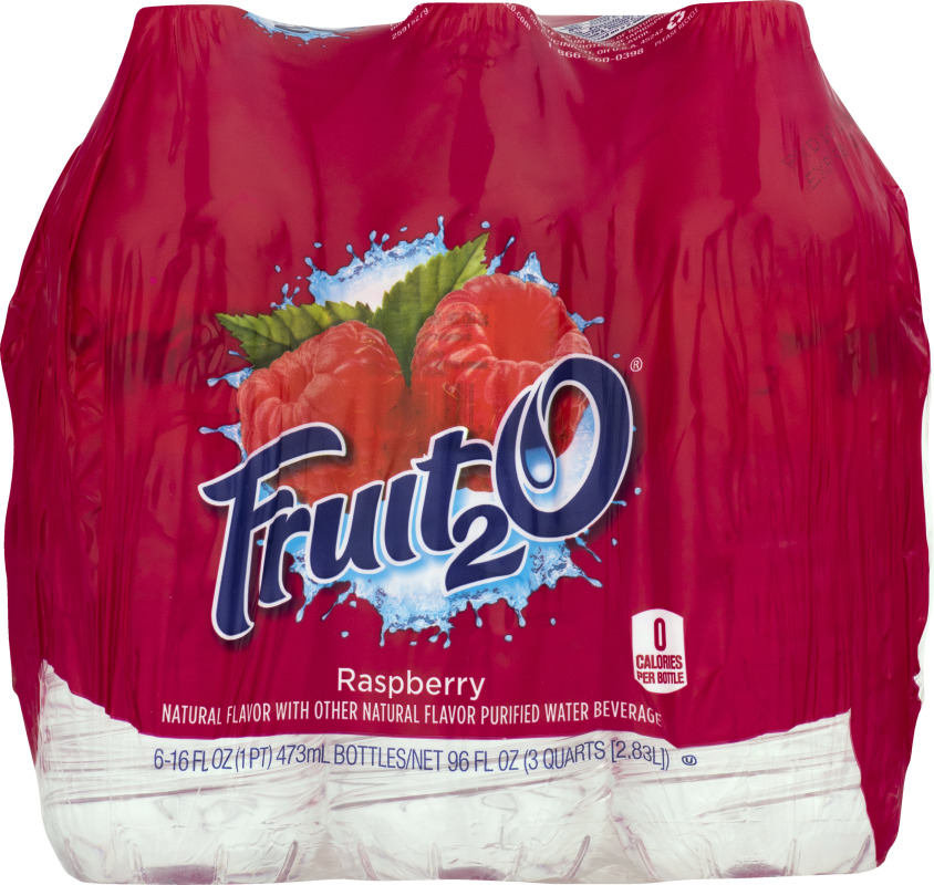 Fruit2O Flavored Water Beverage Natural Raspberry - 6 CT Fruit2O ...