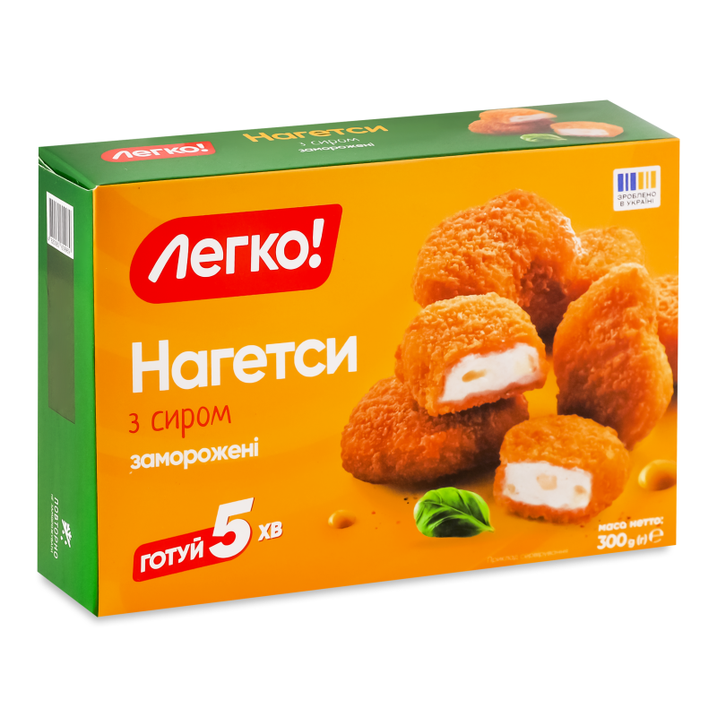 Нагетси курячі з сиром заморожені 300г Легко