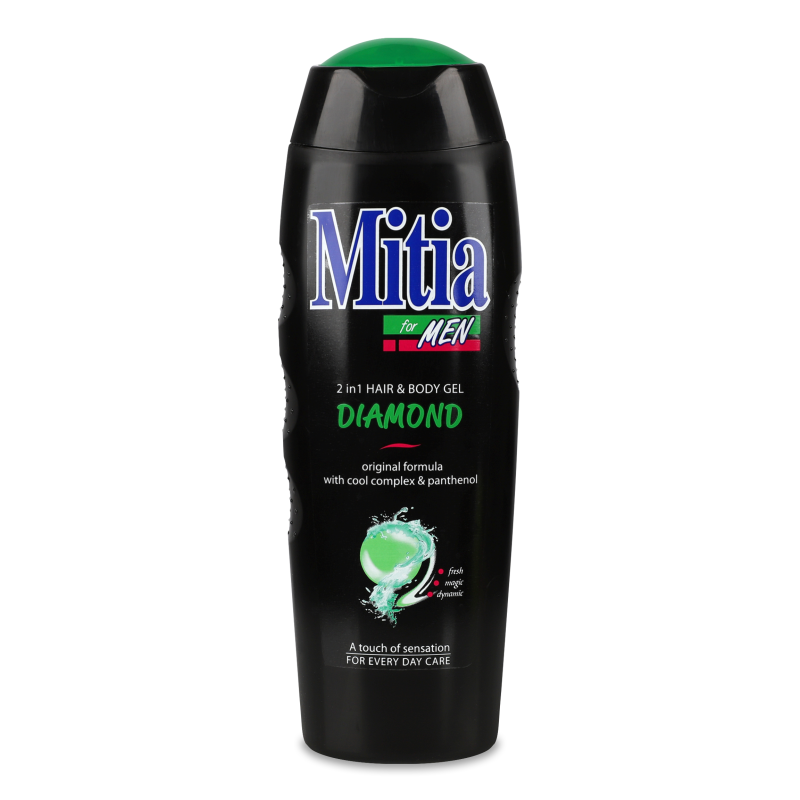 Гель д/душу та шампунь Даймонд д/чоловіків 400мл Мітія