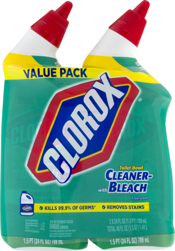 Clorox Toilet Bowl Cleaner with Bleach Fresh Scent 2 PK Clorox(44600301594) customers reviews