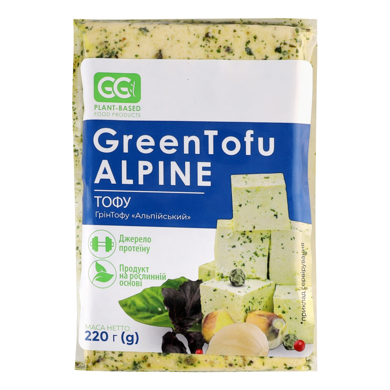 Тофу Alpine GreenTofu Greengo в/у 0.22кг Greengo(14820262660216 ...
