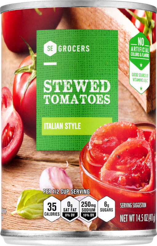 SE Grocers Stewed Tomatoes Italian Style SE Grocers(38259102770