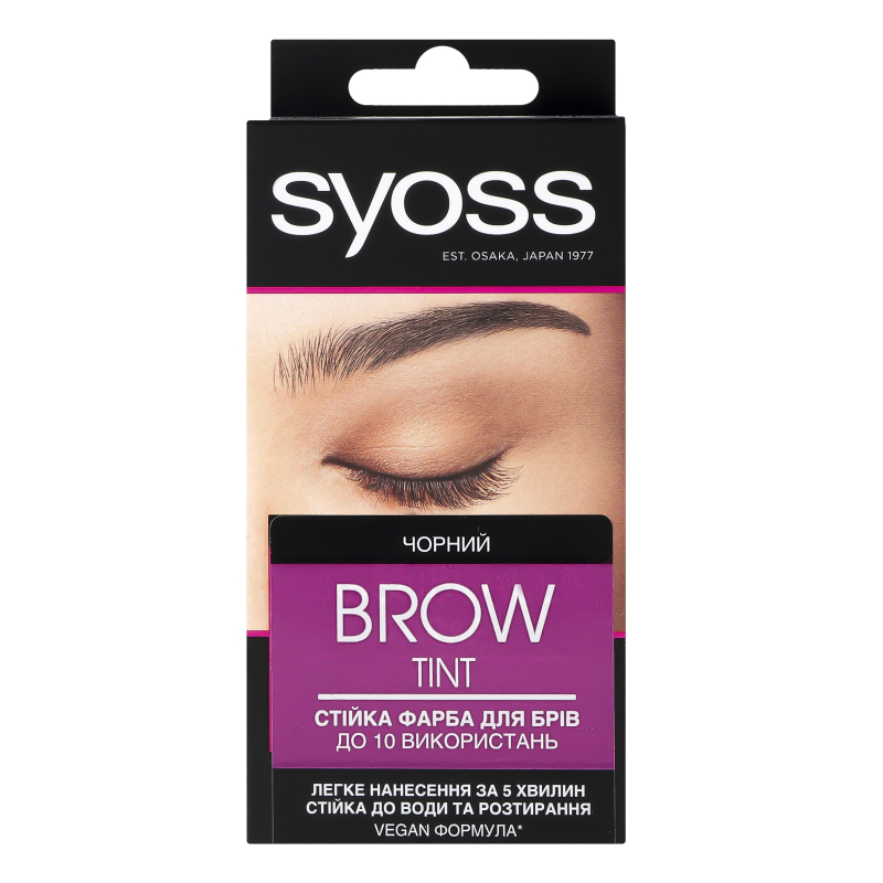 Краска для бровей Brow Tint Черный Syoss 1шт Syoss(4015100215182 ...