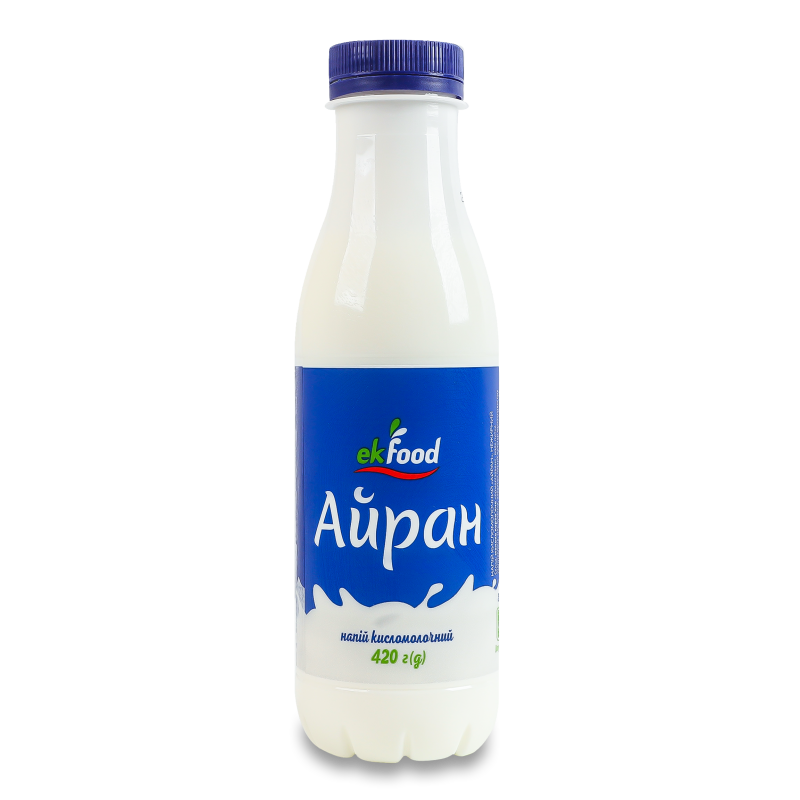 Напій кисломолочний Айран нежирний 420г пет Ekfood