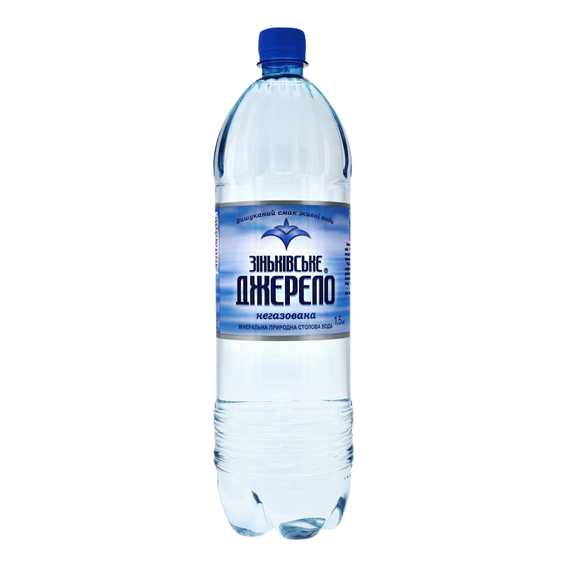Вода мінеральна негазована Зіньківське Джерело п/пл 1.5л