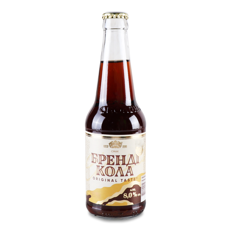Напій слабоалкогольний Бренді-кола 8% 0,33л скло Оболонь