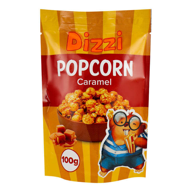 Зерна кукурудзи повітряні у карамелі Caramel Popcorn Dizzi д/п