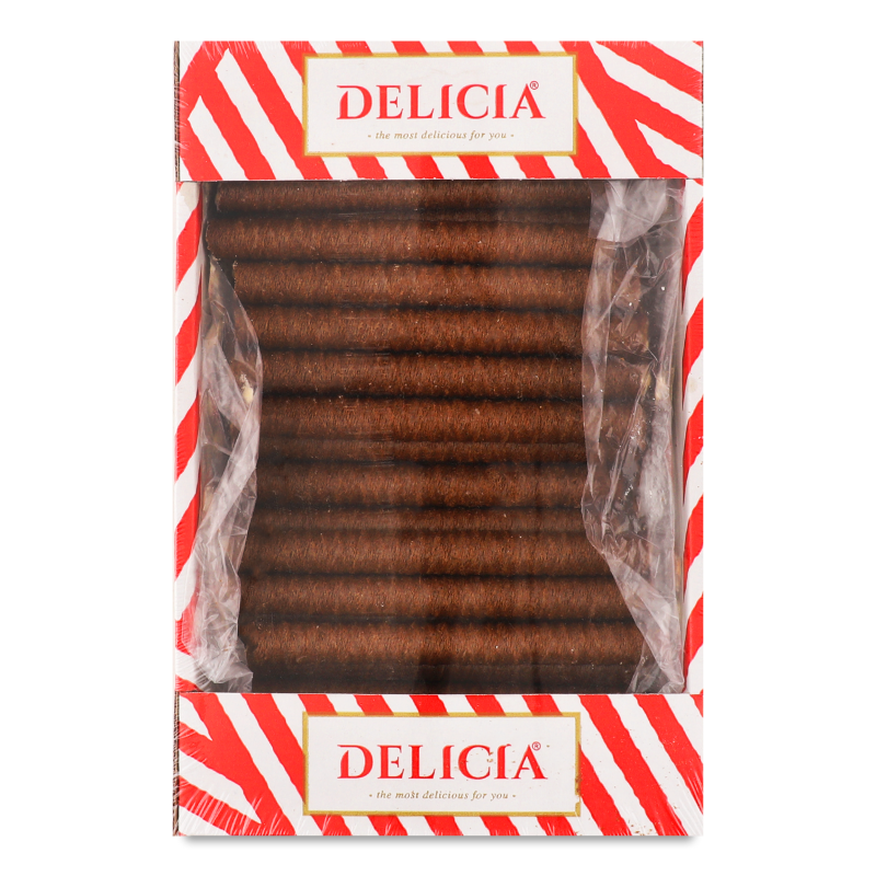 Вафлі Трубочки з смаком кокосу 450г Деліція