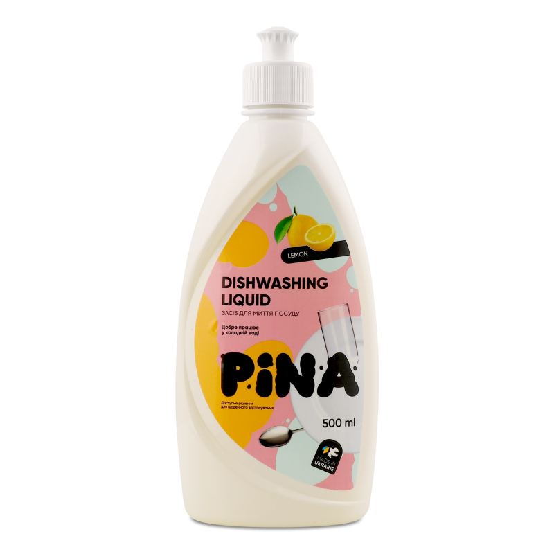 Засіб д/миття посуду Lemon 500мл Pina
