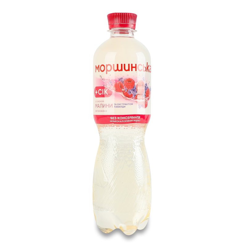 Напій безалкогольний соковмісний з смаком малини та екстрактом лаванди негазований 0,5л пет Моршинська