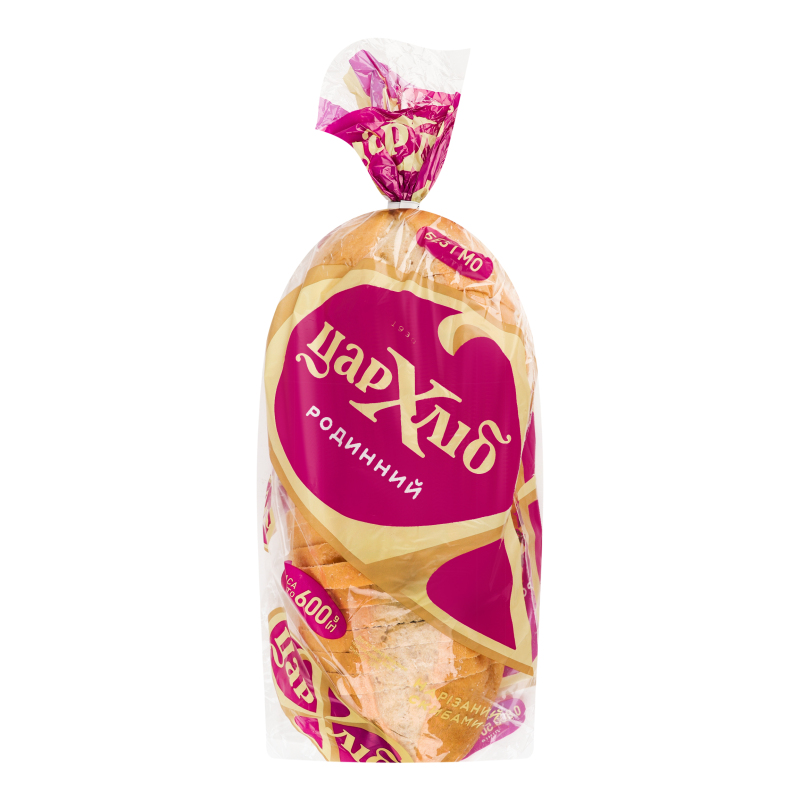 Хлеб нарезанный Семейный Цар хліб м/у 600г Цар хліб(4820159020102 ...