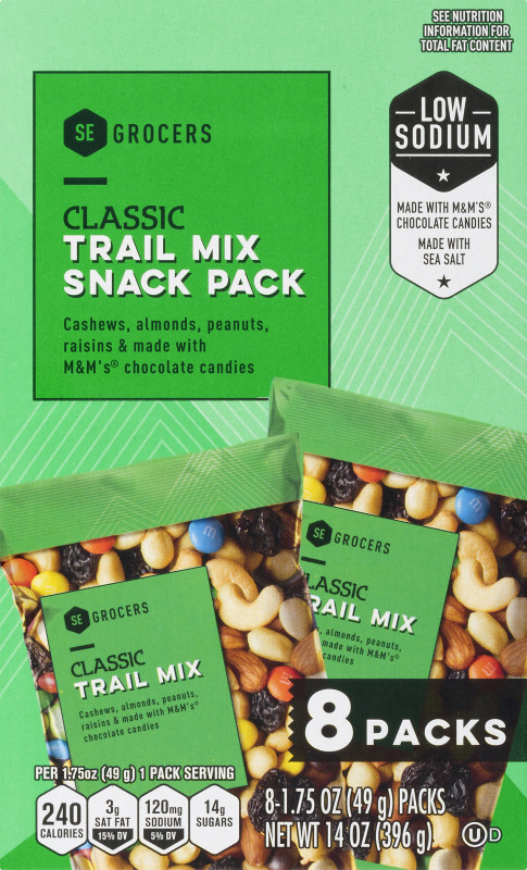 SE Grocers Classic Trail Mix Snack Pack - 8 CT SE Grocers(38259104095 ...