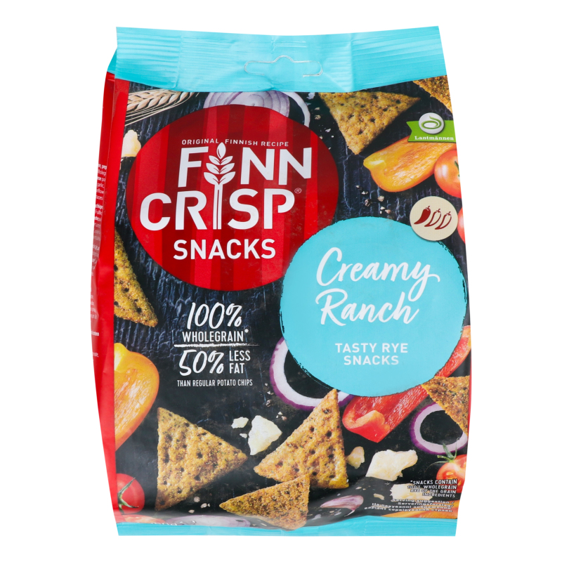 Снек цільнозерновий Creamy Ranch Finn Crisp м/у