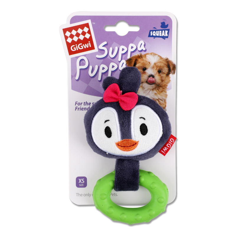 Іграшка д/собак Суппа Пуппа Пінгвін текстиль з пищалкою 15см ГіГві