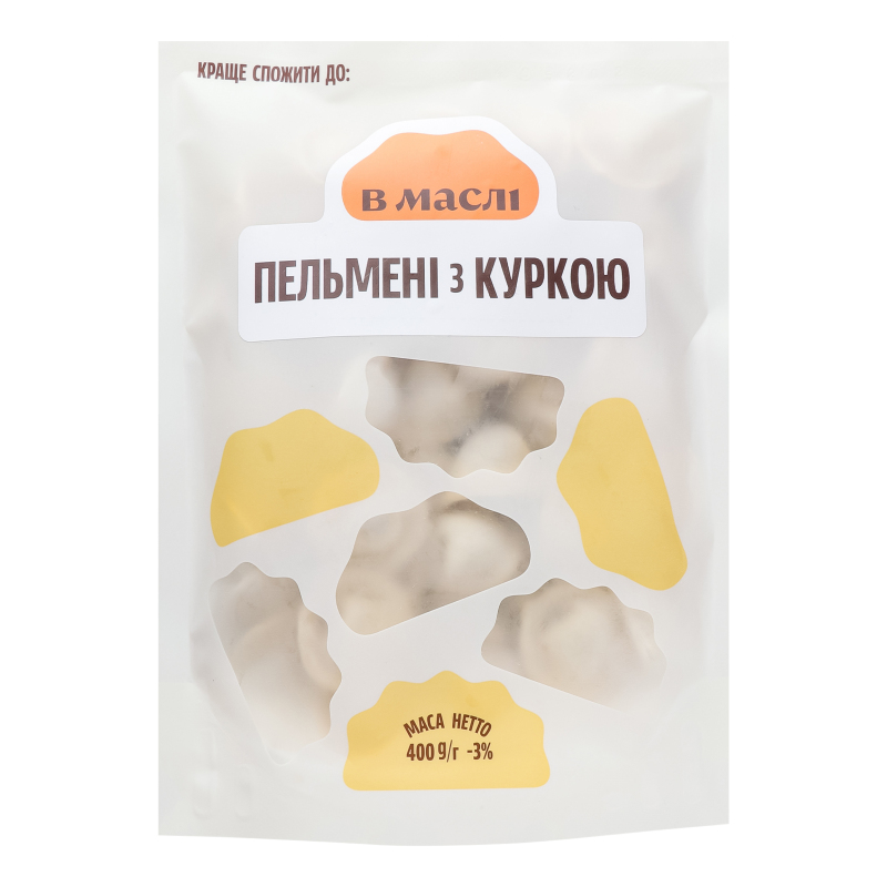 Пельмені з куркою В маслі д/п