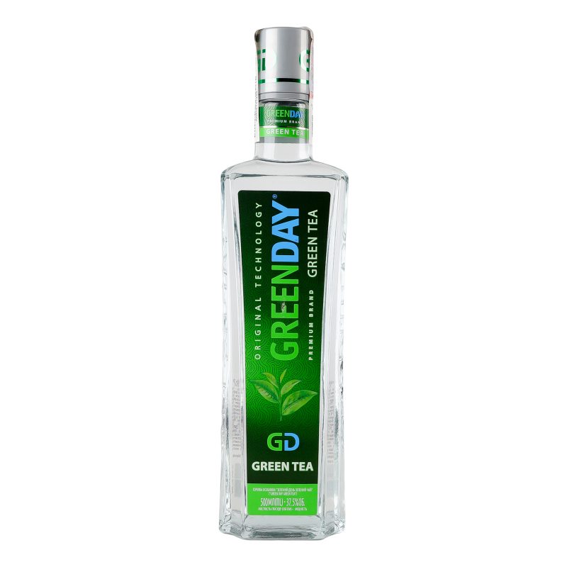 Водка 500мл 37.5% особая Green tea Green Day бут Green Day