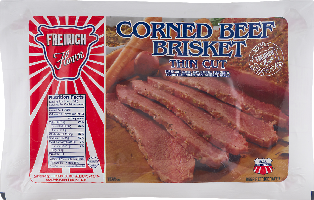 Freirich Flavor Corned Beef Brisket Thin Cut Freirich 208021300004 freirich-flavor-corned-beef-brisket-thin-cut-freirich-208021300004