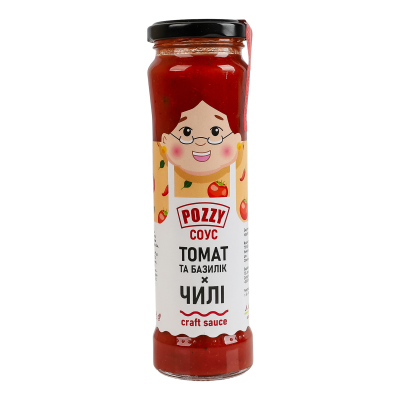 Соус Томат та базилік х чилі Pozzy с/б