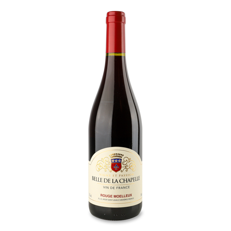 Вино Rouge Moelleux червоне н/солодке 12,5% 0,75л Belle de la Chapelle
