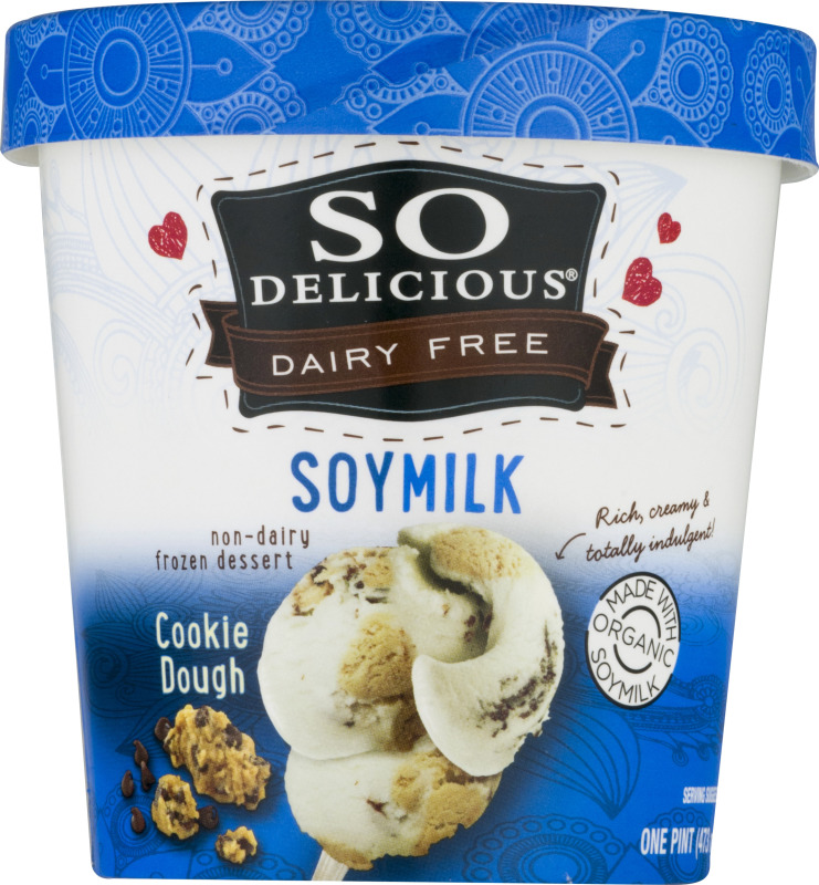 Purely decadent soy Milk non dairy frozen dessert cookie dough pint One pint (473ml) nogmo (744473480463)