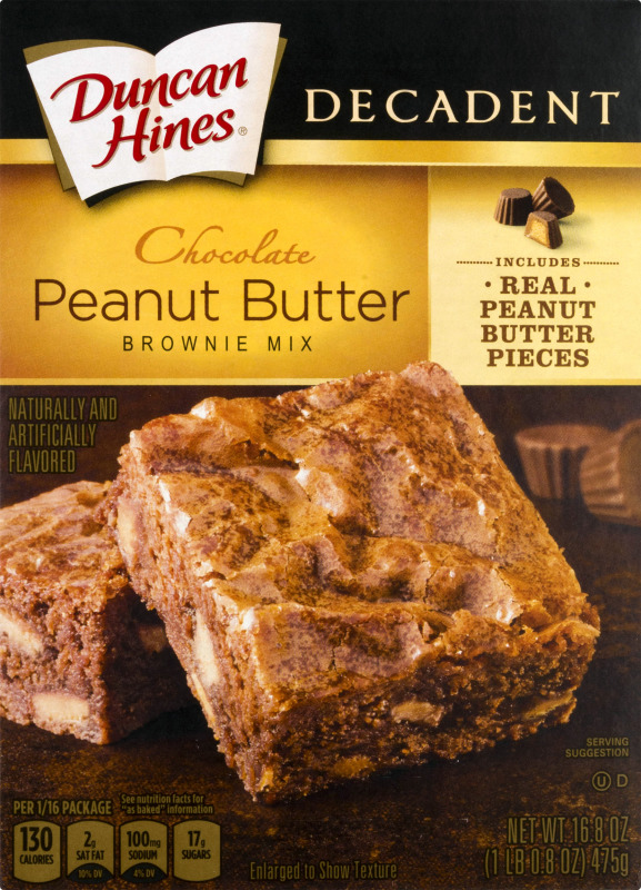 Duncan Hines Decadent Brownie Mix Chocolate Peanut Butter Duncan Hines