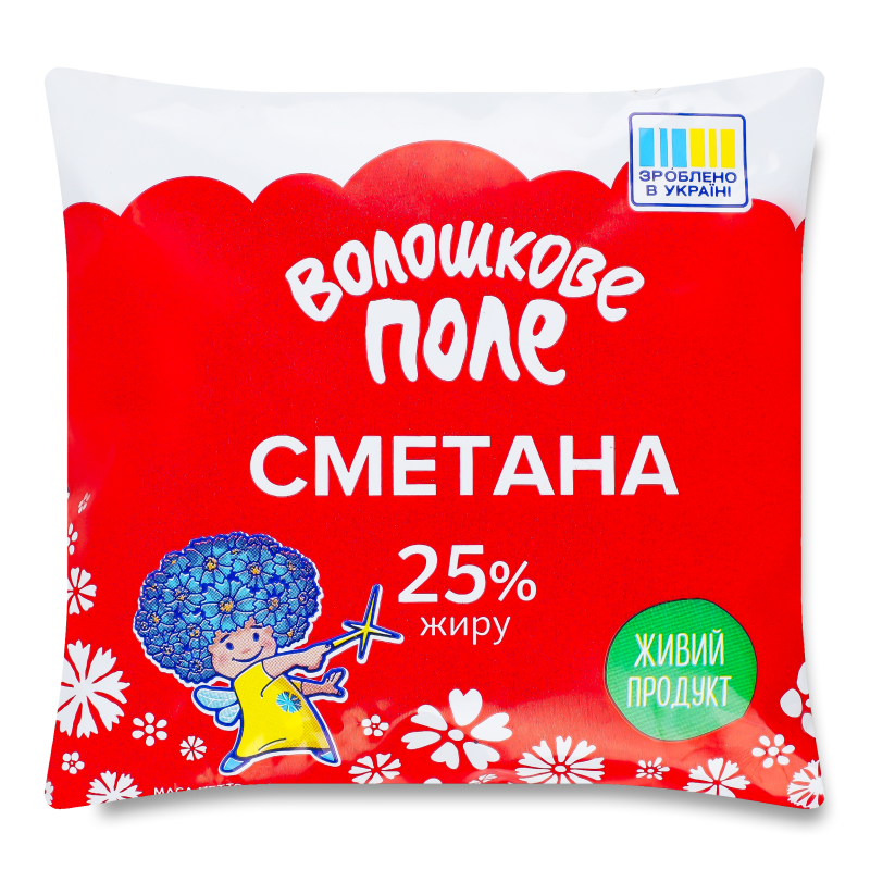 Сметана 25% 350г п/е Волошкове поле