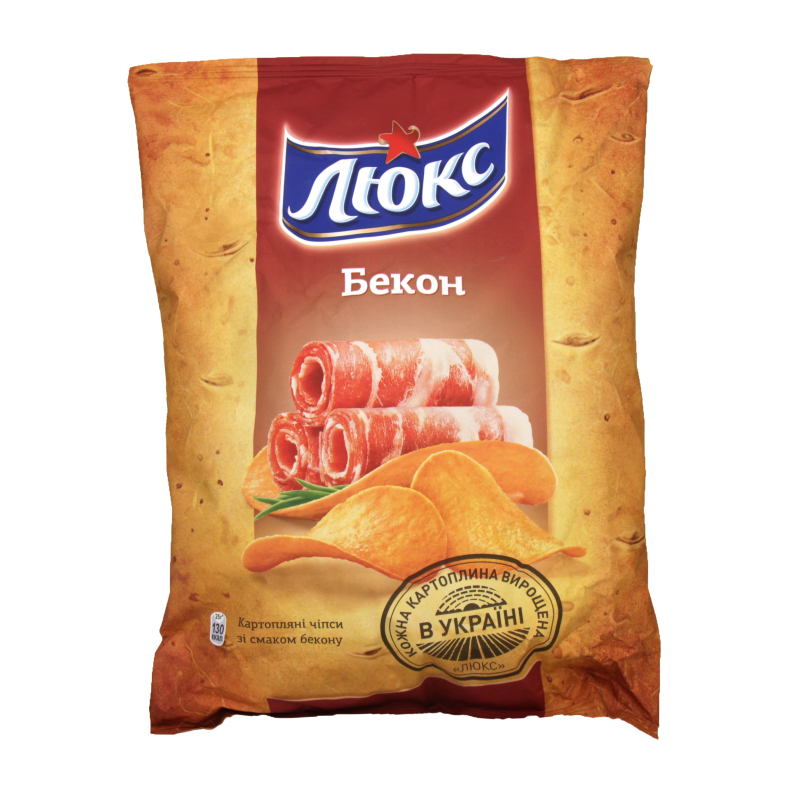 Чипсы Люкс 133г бекон (7622210176196)