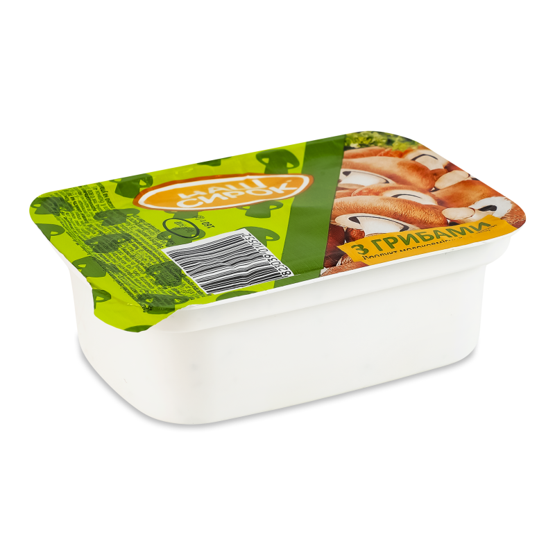 Продукт молоковмісний сирний плавлений З грибами 60% 160г Наш сирок