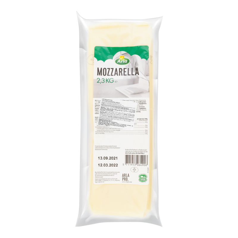 Сир 40% напівтвердий Mozzarella Arla кг