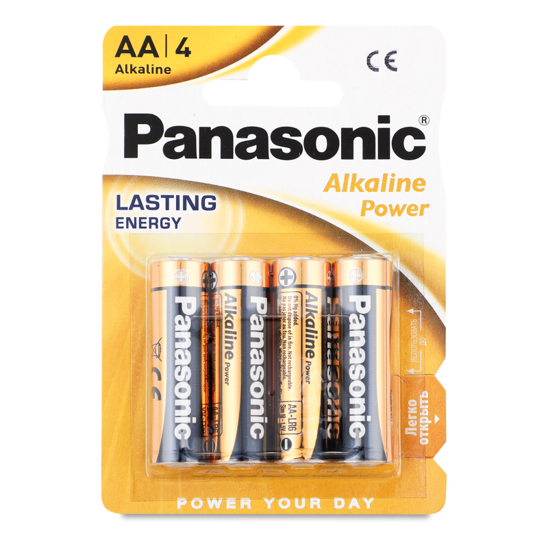 Елемент живлення Пауер AA LR06 алкаліновий 4шт блістер Панасонік