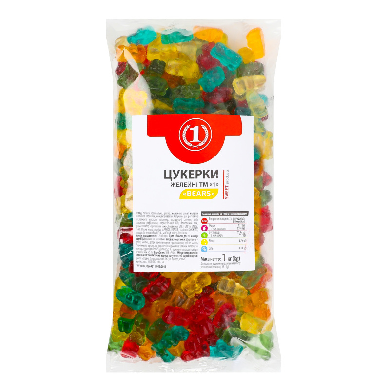 Цукерки желейні Bears ТМ "1" кг