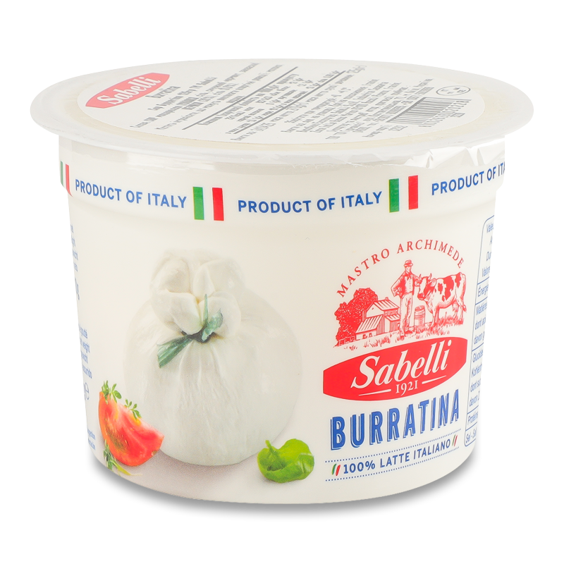 Сир Бурратіна 60% 125г стакан Сабеллі