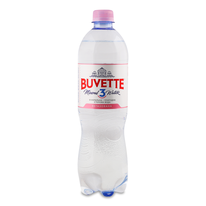 Вода мінеральна №3 негазована 0,75л пет Buvette Vital