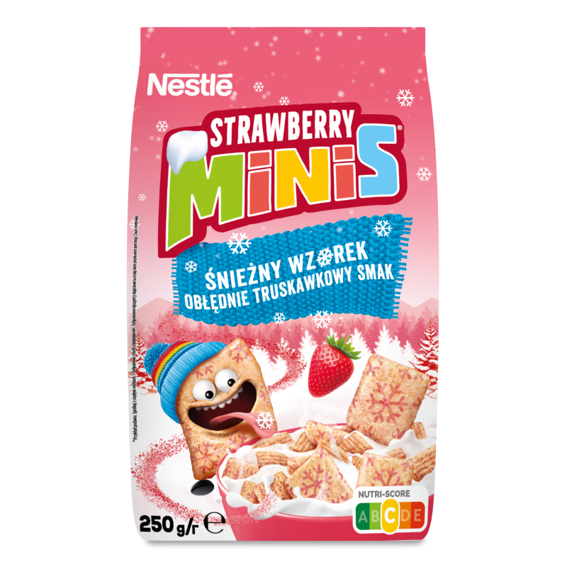 Сніданок сухий Мініс Полуниця 250г Нестле