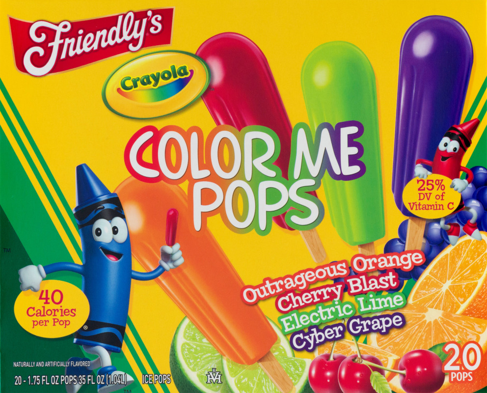 Friendly's Crayola Color Me Pops - 20 CT Friendly's(29839100248 ...