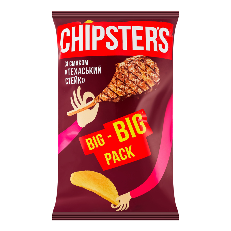 Чипси картопляні Техаський стейк Chipster's м/у