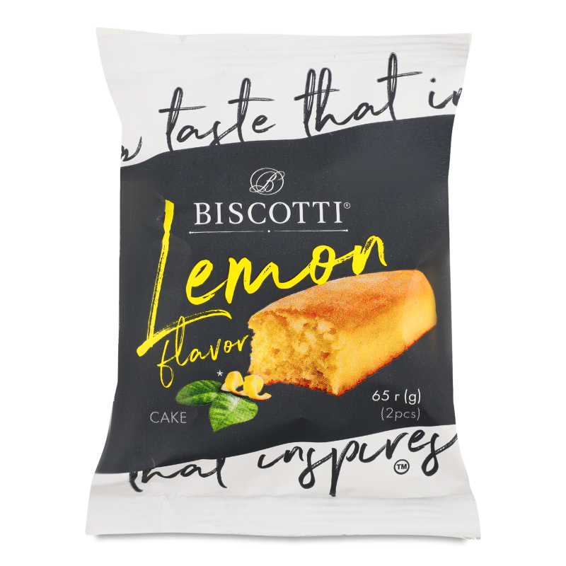 Кекс Кейк з ароматом лимона 65г Biscotti
