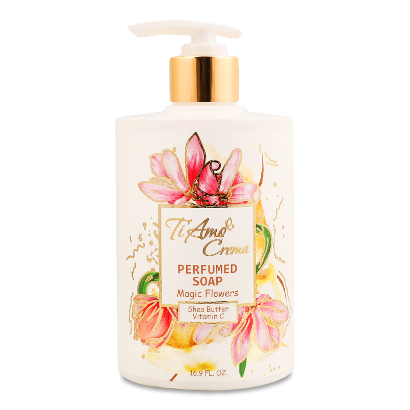 Крем-мило рідке Magic Flowers парфумоване 500мл з дозатором Ti Amo Crema