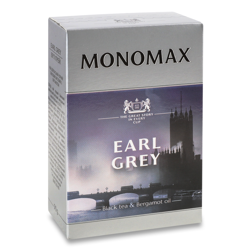 Чай Earl Grey чорний з бергамотом 90г Monomax