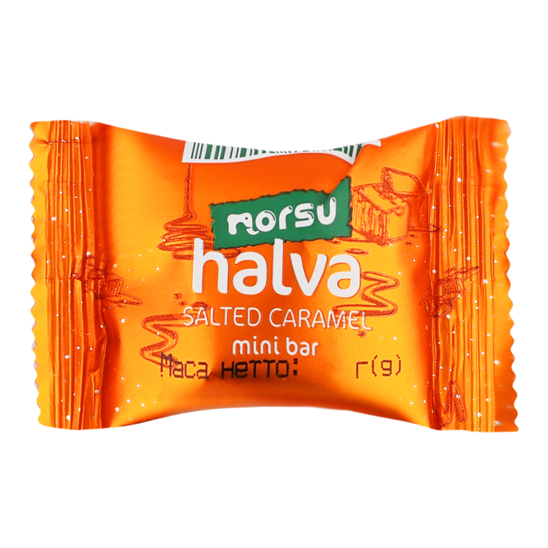 Халва соняшникова зі смаком солоної карамелі Norsu м/у