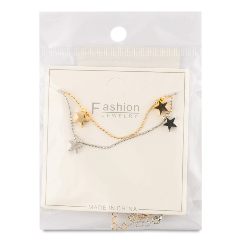 Браслет жовтий метал металевий 40см FHF1629