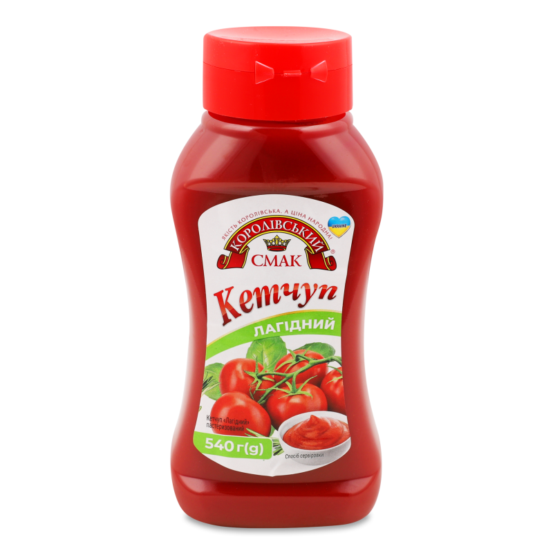 Кетчуп Лагідний 540г пет Королівський смак