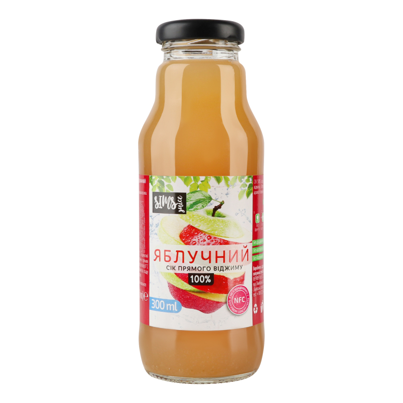 Сік яблучний неосвітлений пастеризований Sims Juice с/пл