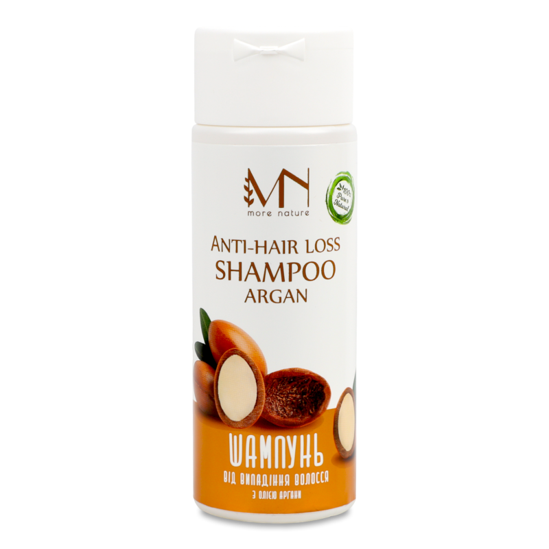 Шампунь з олією аргани проти випадіння волосся 200мл Мор нейче
