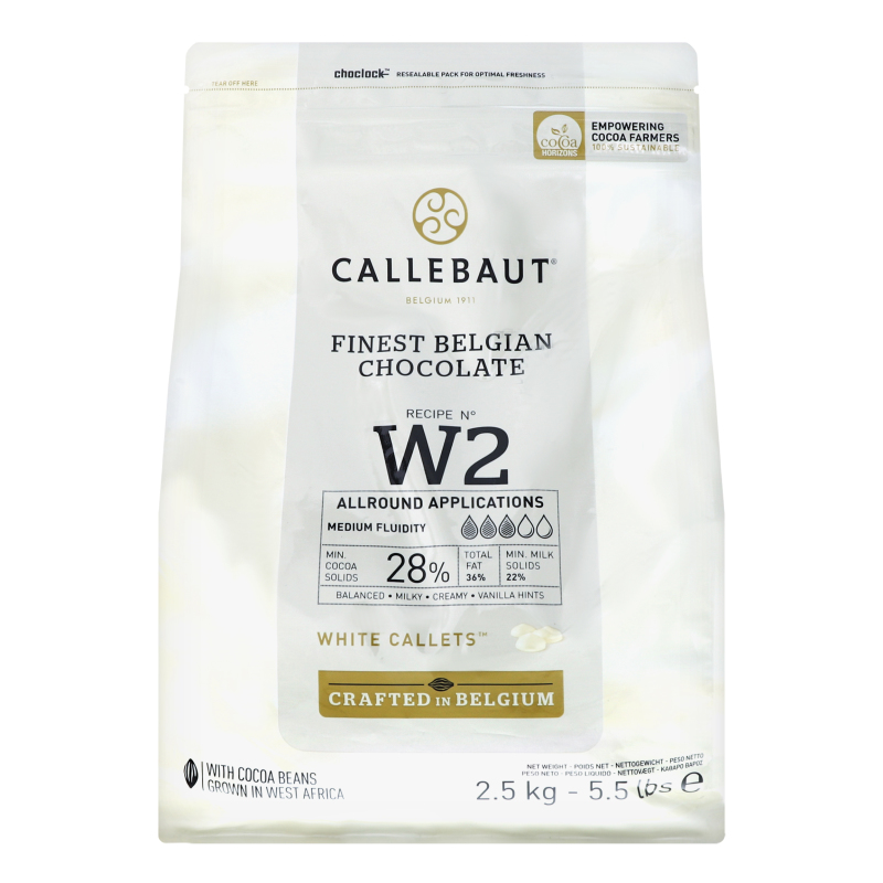 Шоколад 28% білий Callebaut м/у