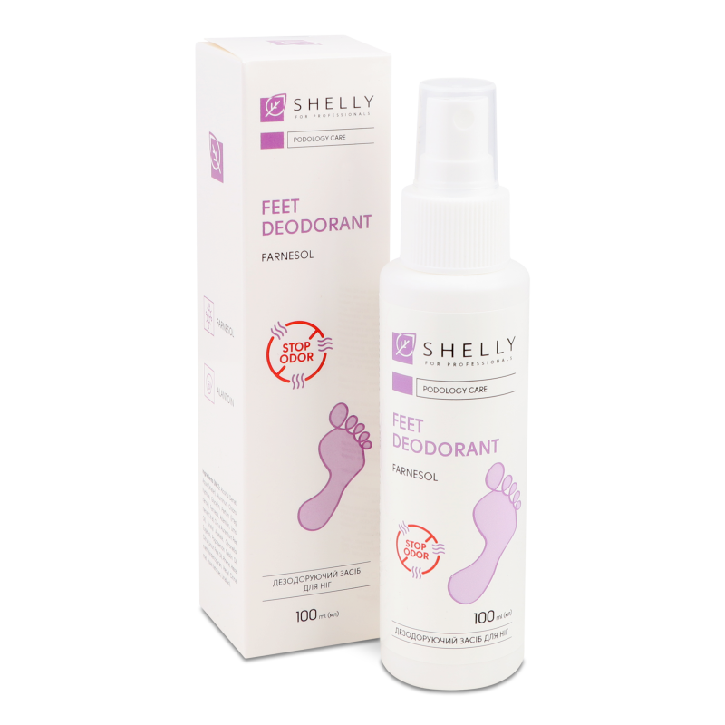 Засіб д/ніг Дезодоруючий з фарнезолом 100мл Шелі