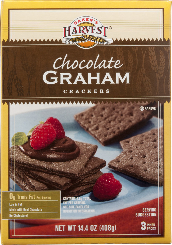 Baker's Harvest Chocolate Graham Crackers 3 PK Baker's Harvest