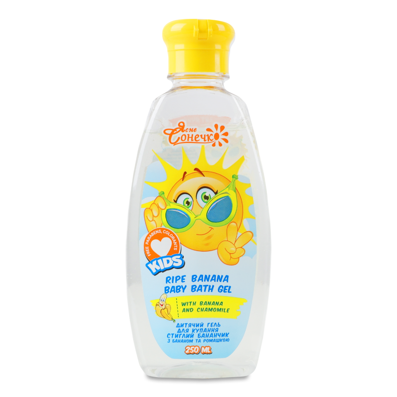Гель д/купання дитячий Стиглий бананчик 300мл Yasne Sonechko
